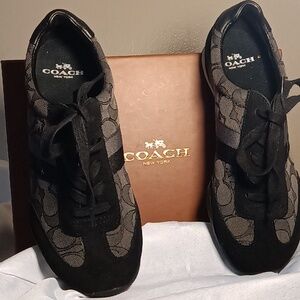 Coach, 6.5, Smoke/Black Women's Sneakers